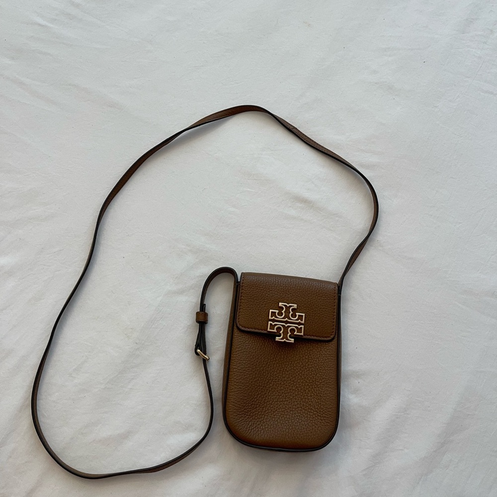 Tory Burch Brown Leather Crossbody Bag